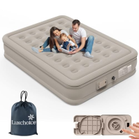 Luxchoice Airbed 2 Person Air Mattress Self Inflating with Portable Pump and Anti-Wear and Anti Noise Premium Fabric Inflatable 